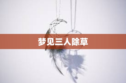 梦见三人除草