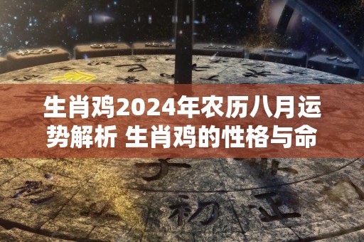 生肖鸡2024年农历八月运势解析 生肖鸡的性格与命运解析