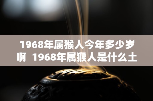 1968年属猴人今年多少岁啊  1968年属猴人是什么土