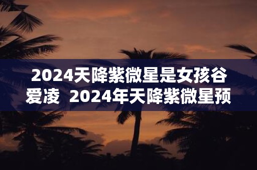 2024天降紫微星是女孩谷爱凌  2024年天降紫微星预言