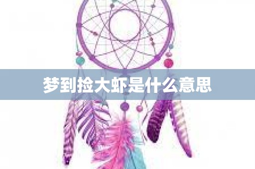 梦到捡大虾是什么意思